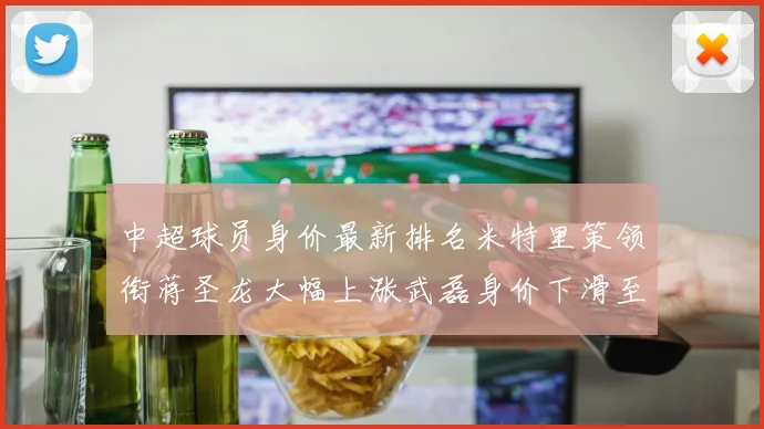 中超球员身价最新排名米特里策领衔蒋圣龙大幅上涨武磊身价下滑至50万